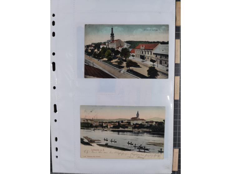 1898/1920, über 100 Ansichtskarten inkl. etwas Ungarn mit besseren Ansichten, Lithos und Motiven, augenscheinlich alle gebrau