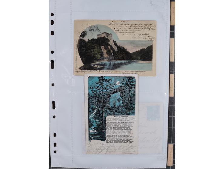 1898/1920, über 100 Ansichtskarten inkl. etwas Ungarn mit besseren Ansichten, Lithos und Motiven, augenscheinlich alle gebrau