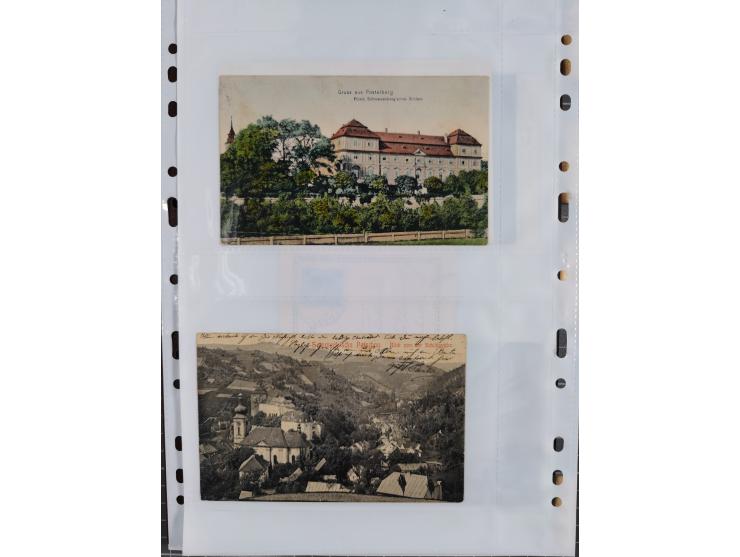 1898/1920, über 100 Ansichtskarten inkl. etwas Ungarn mit besseren Ansichten, Lithos und Motiven, augenscheinlich alle gebrau