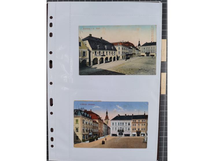 1898/1920, über 100 Ansichtskarten inkl. etwas Ungarn mit besseren Ansichten, Lithos und Motiven, augenscheinlich alle gebrau