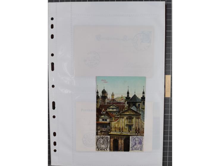 1898/1920, über 100 Ansichtskarten inkl. etwas Ungarn mit besseren Ansichten, Lithos und Motiven, augenscheinlich alle gebrau