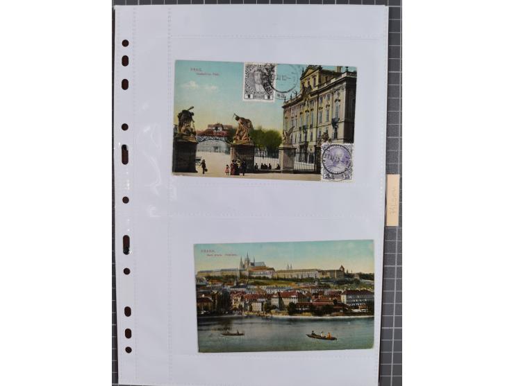 1898/1920, über 100 Ansichtskarten inkl. etwas Ungarn mit besseren Ansichten, Lithos und Motiven, augenscheinlich alle gebrau