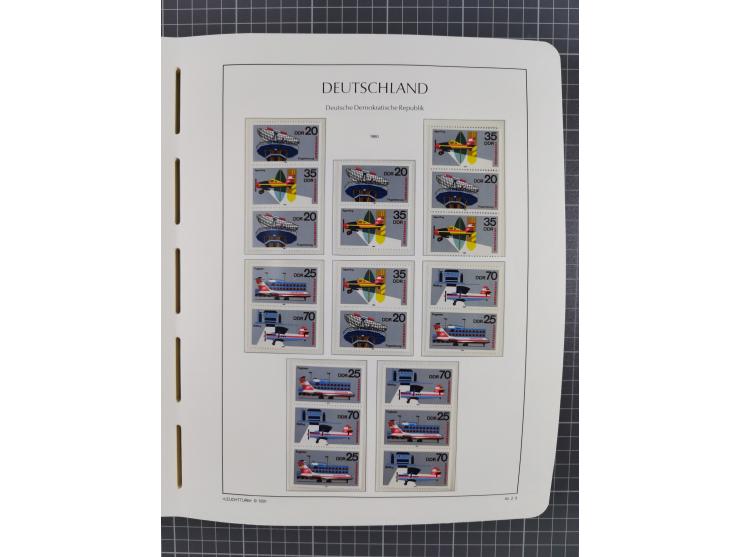 1957/90, in den Hauptnummern augenscheinlich überkomplette postfrische Sammlung, dabei Randstücke, einige Kleinbogen und Beso