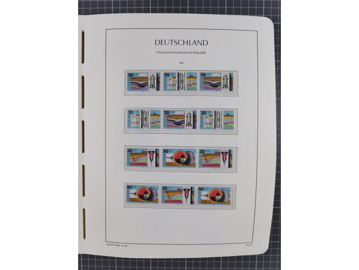 1957/90, in den Hauptnummern augenscheinlich überkomplette postfrische Sammlung, dabei Randstücke, einige Kleinbogen und Beso