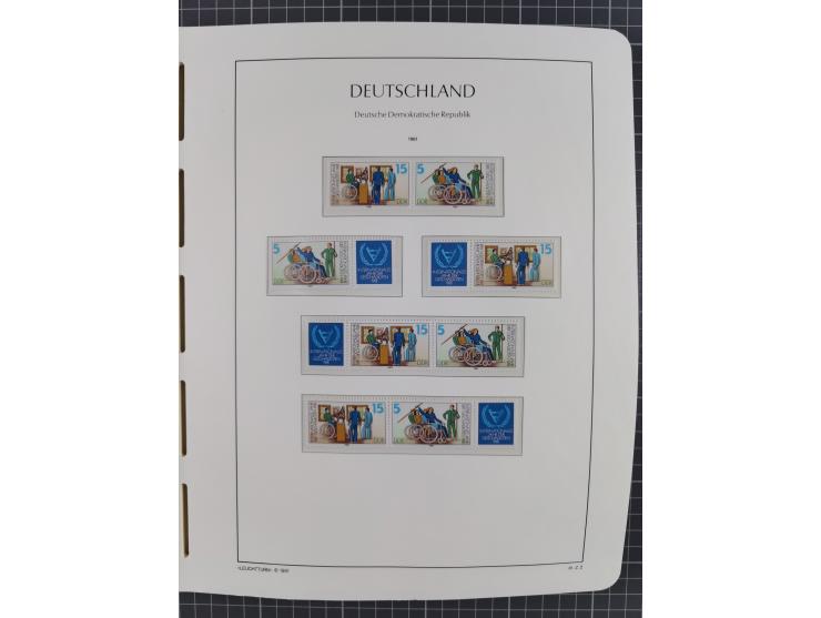 1957/90, in den Hauptnummern augenscheinlich überkomplette postfrische Sammlung, dabei Randstücke, einige Kleinbogen und Beso
