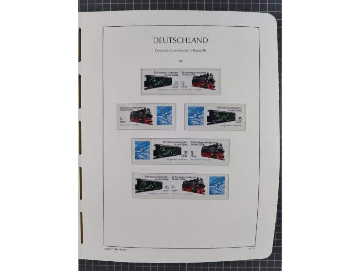 1957/90, in den Hauptnummern augenscheinlich überkomplette postfrische Sammlung, dabei Randstücke, einige Kleinbogen und Beso