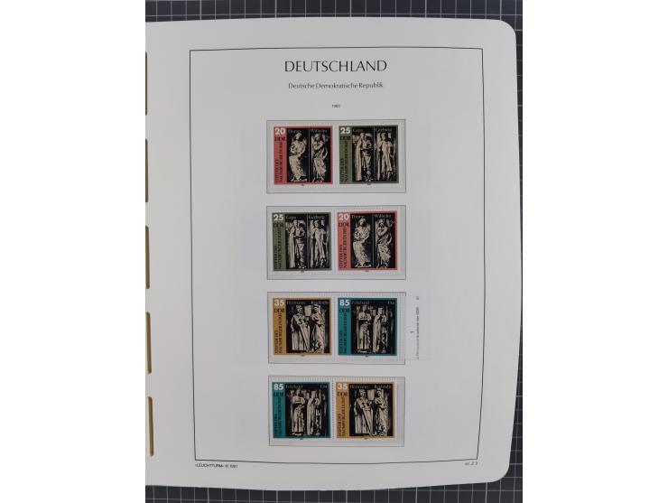 1957/90, in den Hauptnummern augenscheinlich überkomplette postfrische Sammlung, dabei Randstücke, einige Kleinbogen und Beso