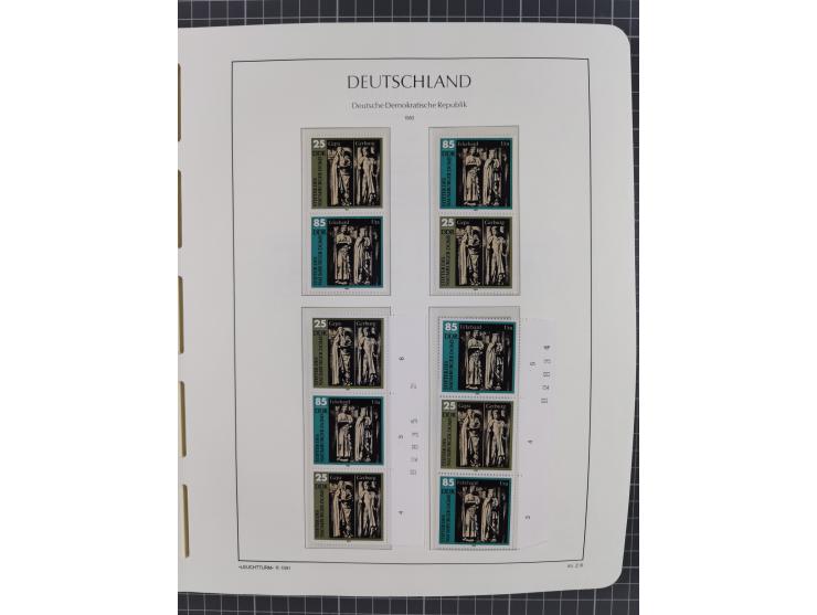 1957/90, in den Hauptnummern augenscheinlich überkomplette postfrische Sammlung, dabei Randstücke, einige Kleinbogen und Beso