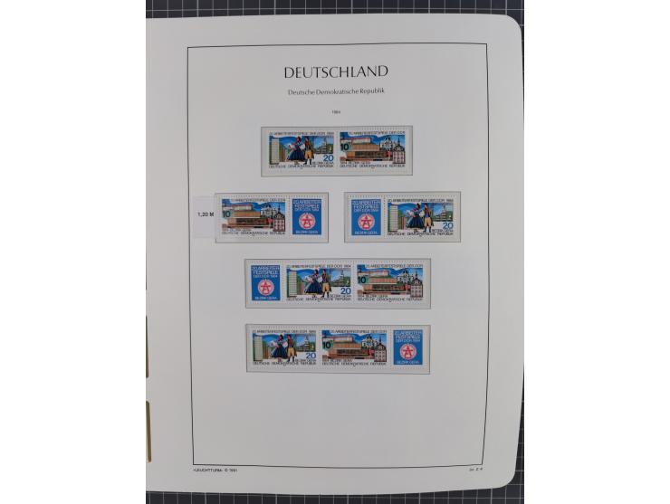 1957/90, in den Hauptnummern augenscheinlich überkomplette postfrische Sammlung, dabei Randstücke, einige Kleinbogen und Beso