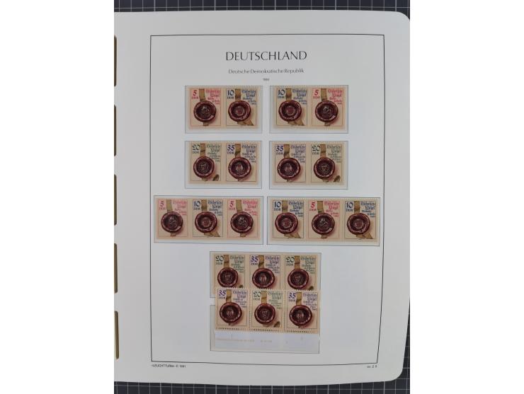 1957/90, in den Hauptnummern augenscheinlich überkomplette postfrische Sammlung, dabei Randstücke, einige Kleinbogen und Beso
