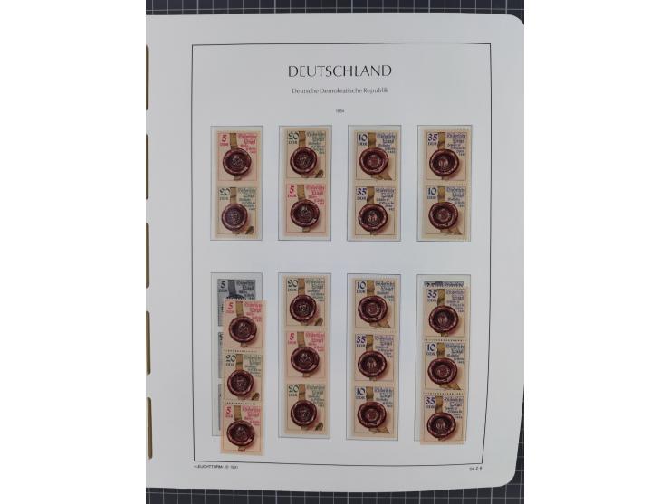 1957/90, in den Hauptnummern augenscheinlich überkomplette postfrische Sammlung, dabei Randstücke, einige Kleinbogen und Beso