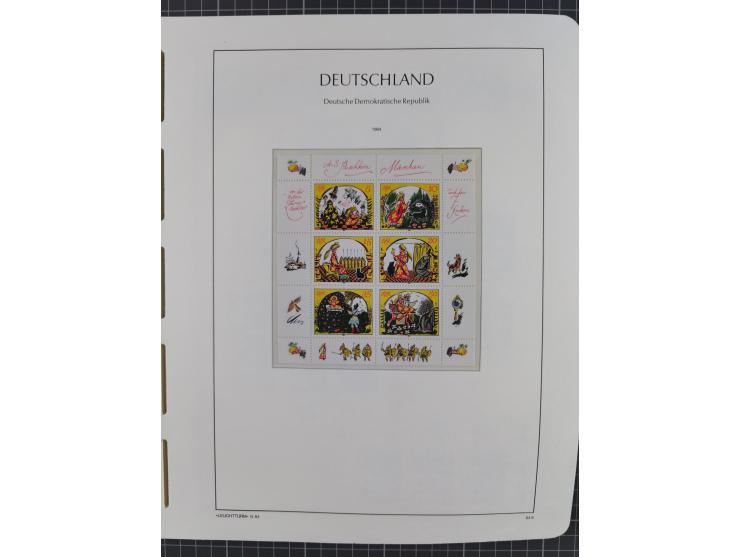 1957/90, in den Hauptnummern augenscheinlich überkomplette postfrische Sammlung, dabei Randstücke, einige Kleinbogen und Beso