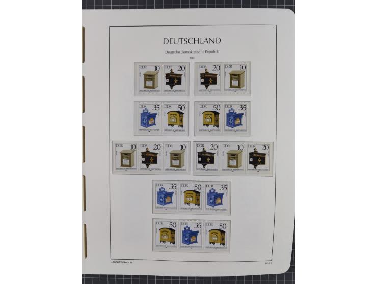 1957/90, in den Hauptnummern augenscheinlich überkomplette postfrische Sammlung, dabei Randstücke, einige Kleinbogen und Beso