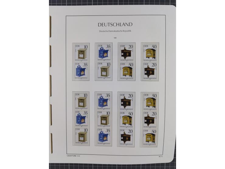 1957/90, in den Hauptnummern augenscheinlich überkomplette postfrische Sammlung, dabei Randstücke, einige Kleinbogen und Beso
