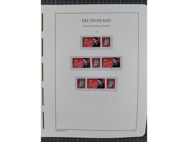 1957/90, in den Hauptnummern augenscheinlich überkomplette postfrische Sammlung, dabei Randstücke, einige Kleinbogen und Beso