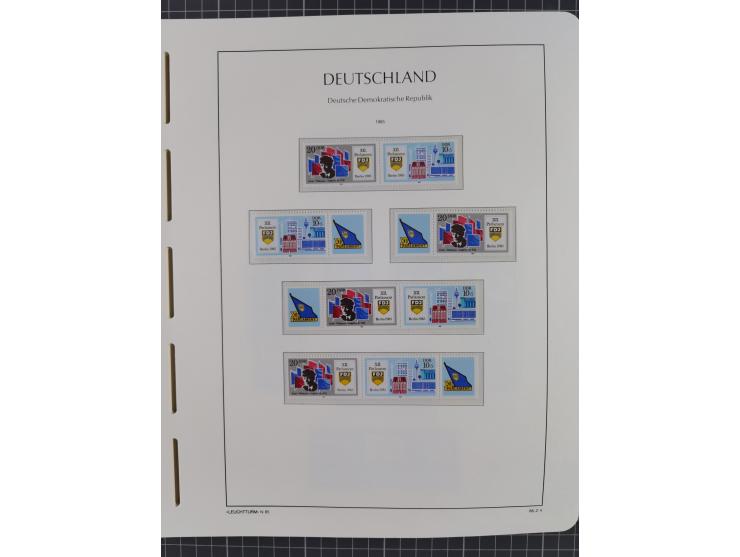 1957/90, in den Hauptnummern augenscheinlich überkomplette postfrische Sammlung, dabei Randstücke, einige Kleinbogen und Beso