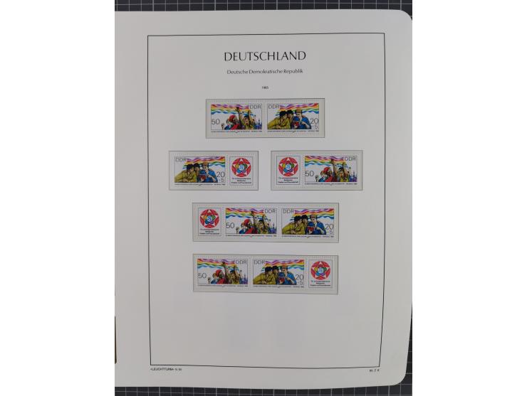 1957/90, in den Hauptnummern augenscheinlich überkomplette postfrische Sammlung, dabei Randstücke, einige Kleinbogen und Beso