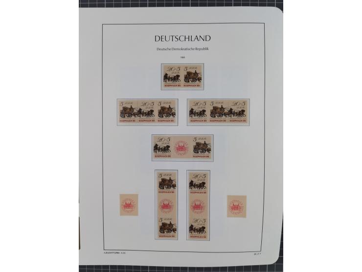 1957/90, in den Hauptnummern augenscheinlich überkomplette postfrische Sammlung, dabei Randstücke, einige Kleinbogen und Beso