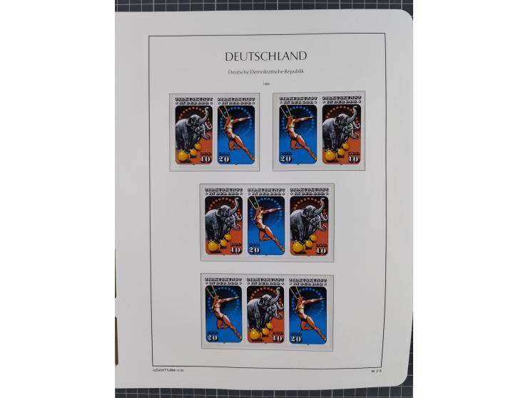 1957/90, in den Hauptnummern augenscheinlich überkomplette postfrische Sammlung, dabei Randstücke, einige Kleinbogen und Beso