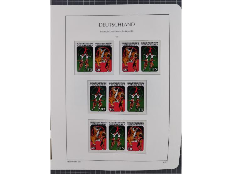 1957/90, in den Hauptnummern augenscheinlich überkomplette postfrische Sammlung, dabei Randstücke, einige Kleinbogen und Beso