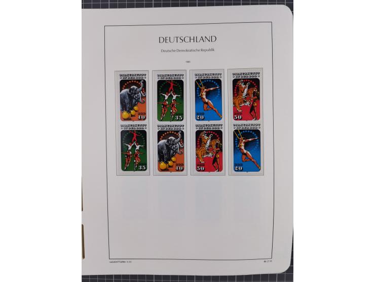 1957/90, in den Hauptnummern augenscheinlich überkomplette postfrische Sammlung, dabei Randstücke, einige Kleinbogen und Beso