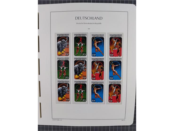 1957/90, in den Hauptnummern augenscheinlich überkomplette postfrische Sammlung, dabei Randstücke, einige Kleinbogen und Beso