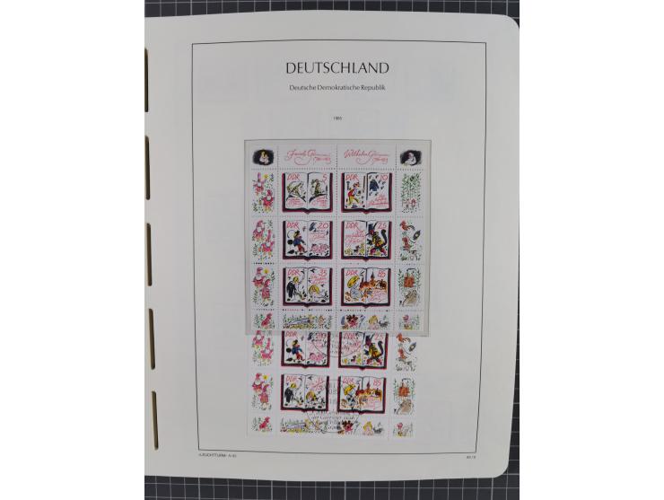 1957/90, in den Hauptnummern augenscheinlich überkomplette postfrische Sammlung, dabei Randstücke, einige Kleinbogen und Beso