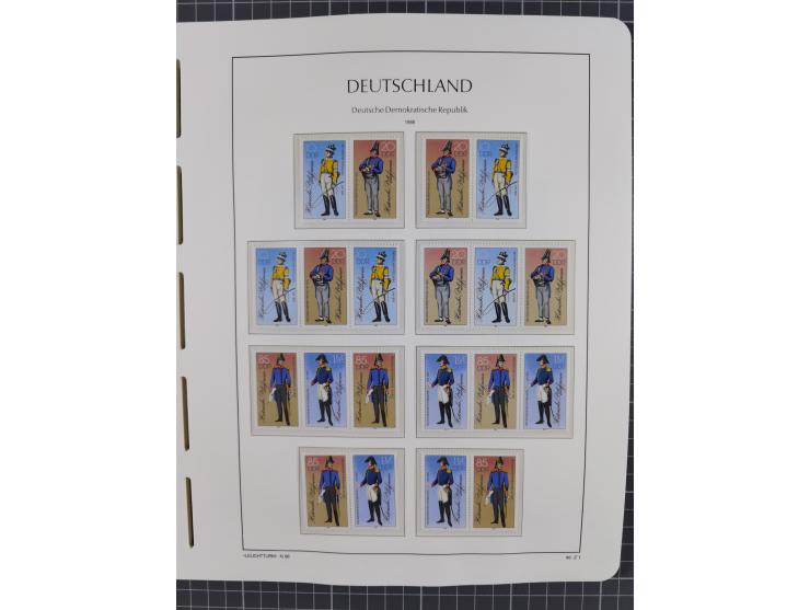 1957/90, in den Hauptnummern augenscheinlich überkomplette postfrische Sammlung, dabei Randstücke, einige Kleinbogen und Beso