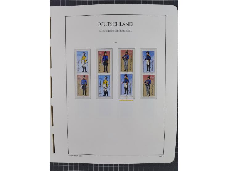 1957/90, in den Hauptnummern augenscheinlich überkomplette postfrische Sammlung, dabei Randstücke, einige Kleinbogen und Beso