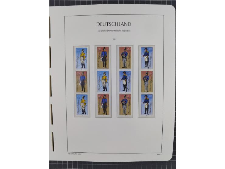 1957/90, in den Hauptnummern augenscheinlich überkomplette postfrische Sammlung, dabei Randstücke, einige Kleinbogen und Beso