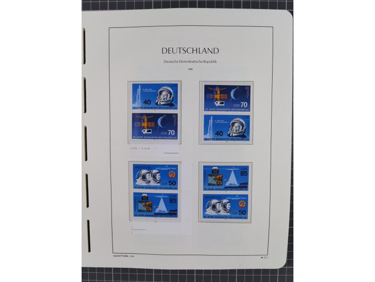 1957/90, in den Hauptnummern augenscheinlich überkomplette postfrische Sammlung, dabei Randstücke, einige Kleinbogen und Beso