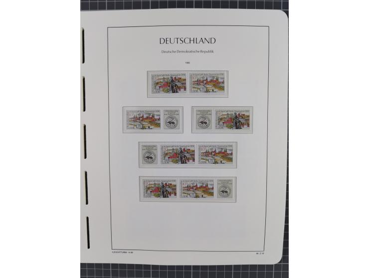 1957/90, in den Hauptnummern augenscheinlich überkomplette postfrische Sammlung, dabei Randstücke, einige Kleinbogen und Beso