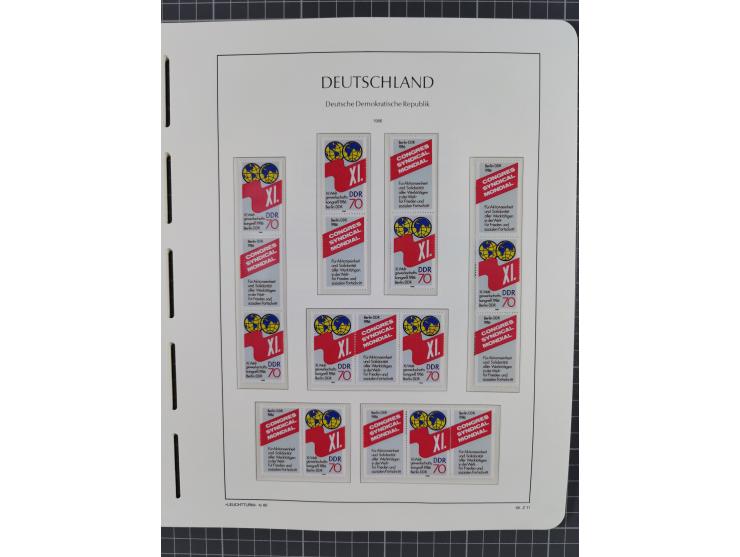 1957/90, in den Hauptnummern augenscheinlich überkomplette postfrische Sammlung, dabei Randstücke, einige Kleinbogen und Beso