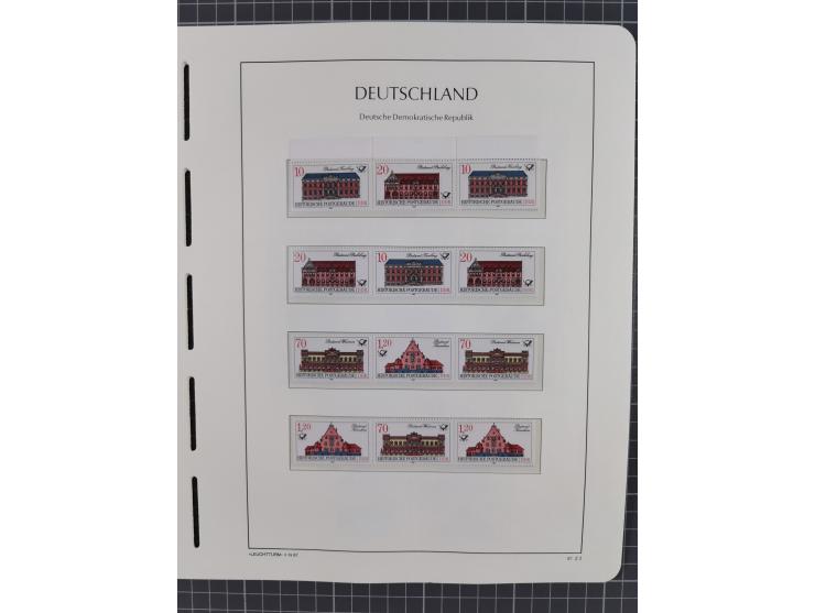 1957/90, in den Hauptnummern augenscheinlich überkomplette postfrische Sammlung, dabei Randstücke, einige Kleinbogen und Beso