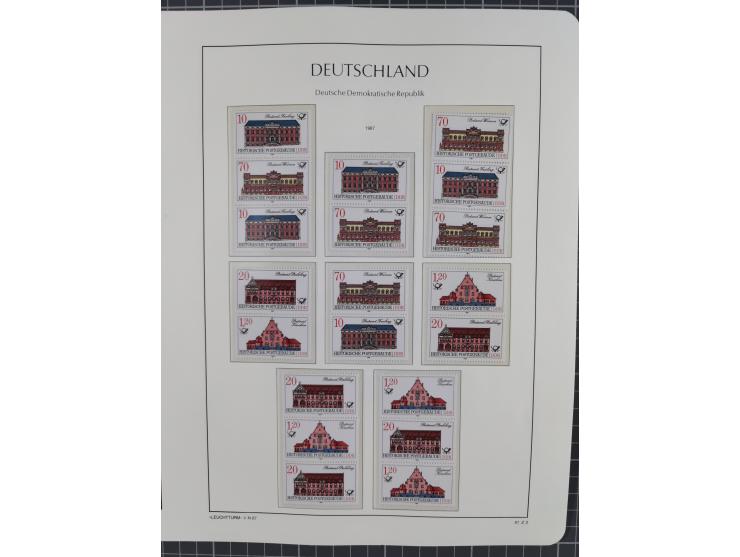 1957/90, in den Hauptnummern augenscheinlich überkomplette postfrische Sammlung, dabei Randstücke, einige Kleinbogen und Beso