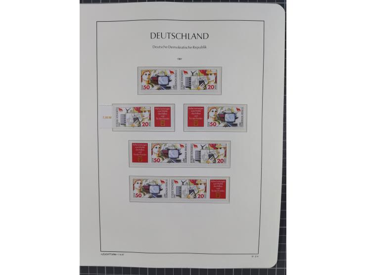 1957/90, in den Hauptnummern augenscheinlich überkomplette postfrische Sammlung, dabei Randstücke, einige Kleinbogen und Beso