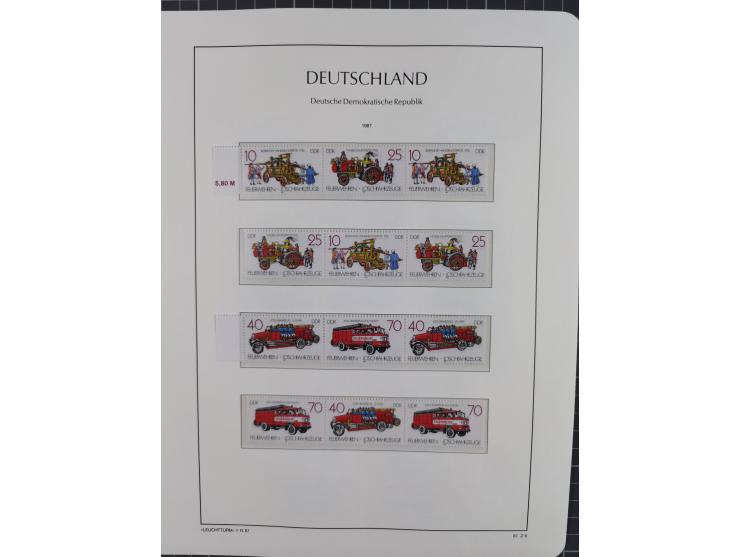 1957/90, in den Hauptnummern augenscheinlich überkomplette postfrische Sammlung, dabei Randstücke, einige Kleinbogen und Beso