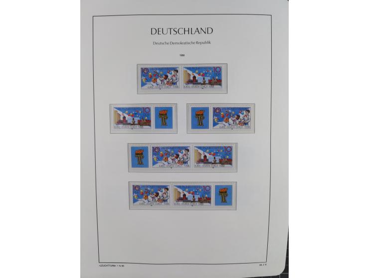 1957/90, in den Hauptnummern augenscheinlich überkomplette postfrische Sammlung, dabei Randstücke, einige Kleinbogen und Beso