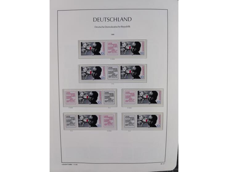 1957/90, in den Hauptnummern augenscheinlich überkomplette postfrische Sammlung, dabei Randstücke, einige Kleinbogen und Beso
