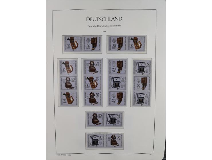 1957/90, in den Hauptnummern augenscheinlich überkomplette postfrische Sammlung, dabei Randstücke, einige Kleinbogen und Beso