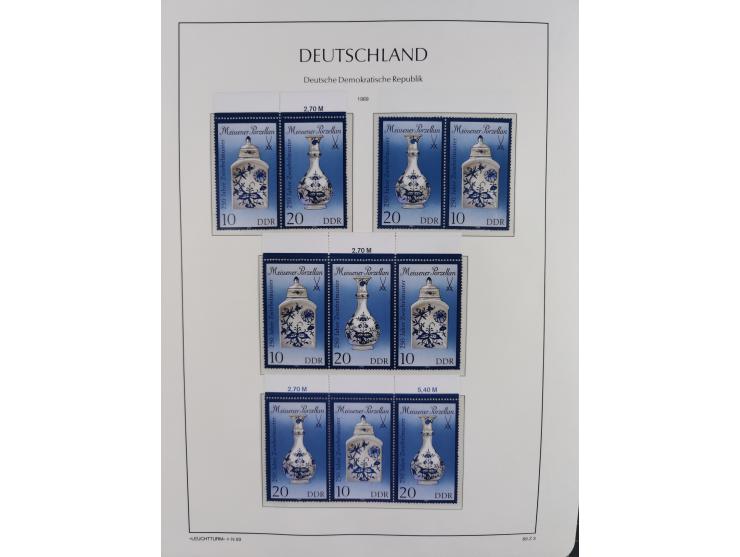 1957/90, in den Hauptnummern augenscheinlich überkomplette postfrische Sammlung, dabei Randstücke, einige Kleinbogen und Beso