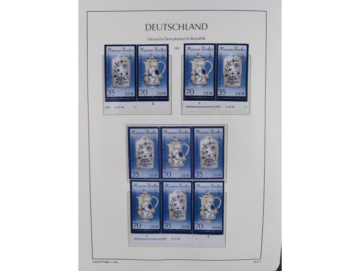 1957/90, in den Hauptnummern augenscheinlich überkomplette postfrische Sammlung, dabei Randstücke, einige Kleinbogen und Beso