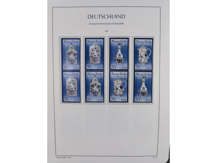 1957/90, in den Hauptnummern augenscheinlich überkomplette postfrische Sammlung, dabei Randstücke, einige Kleinbogen und Beso