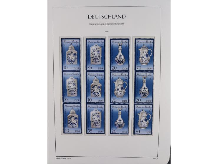 1957/90, in den Hauptnummern augenscheinlich überkomplette postfrische Sammlung, dabei Randstücke, einige Kleinbogen und Beso