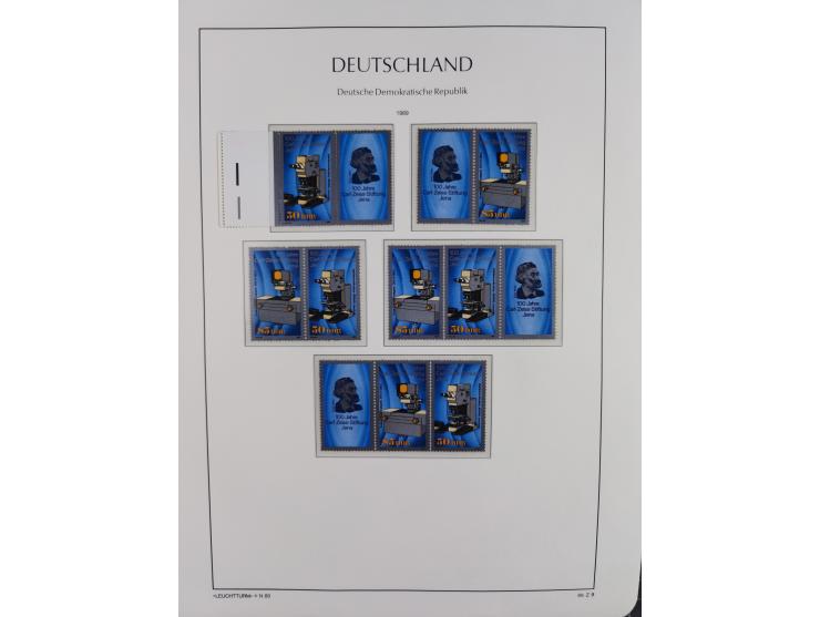 1957/90, in den Hauptnummern augenscheinlich überkomplette postfrische Sammlung, dabei Randstücke, einige Kleinbogen und Beso