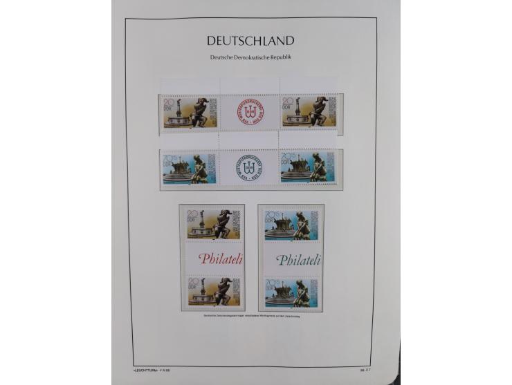 1957/90, in den Hauptnummern augenscheinlich überkomplette postfrische Sammlung, dabei Randstücke, einige Kleinbogen und Beso