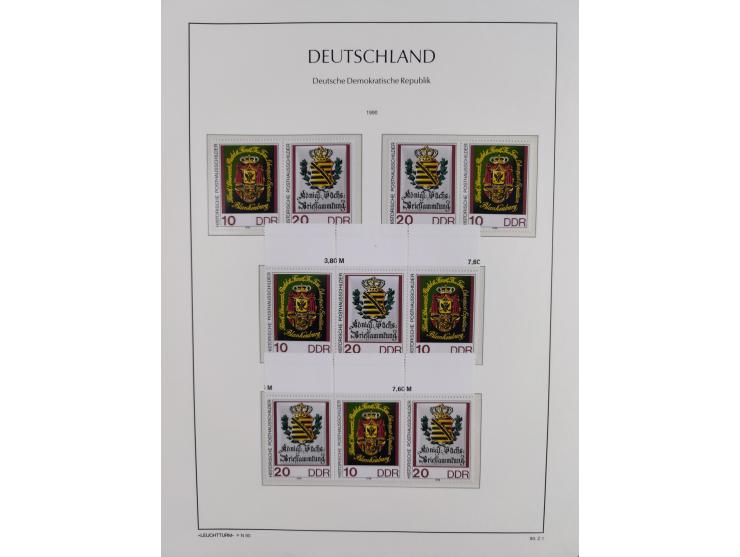 1957/90, in den Hauptnummern augenscheinlich überkomplette postfrische Sammlung, dabei Randstücke, einige Kleinbogen und Beso