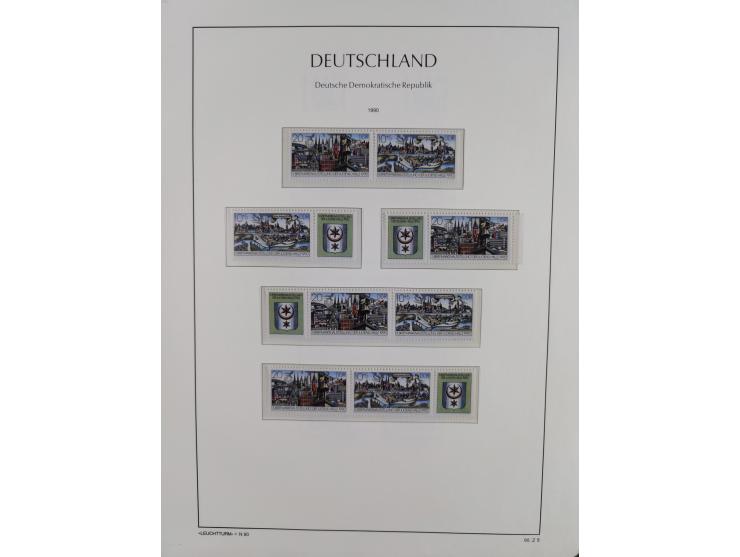 1957/90, in den Hauptnummern augenscheinlich überkomplette postfrische Sammlung, dabei Randstücke, einige Kleinbogen und Beso