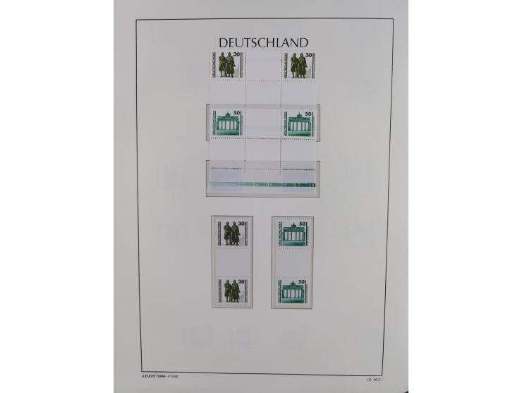 1957/90, in den Hauptnummern augenscheinlich überkomplette postfrische Sammlung, dabei Randstücke, einige Kleinbogen und Beso