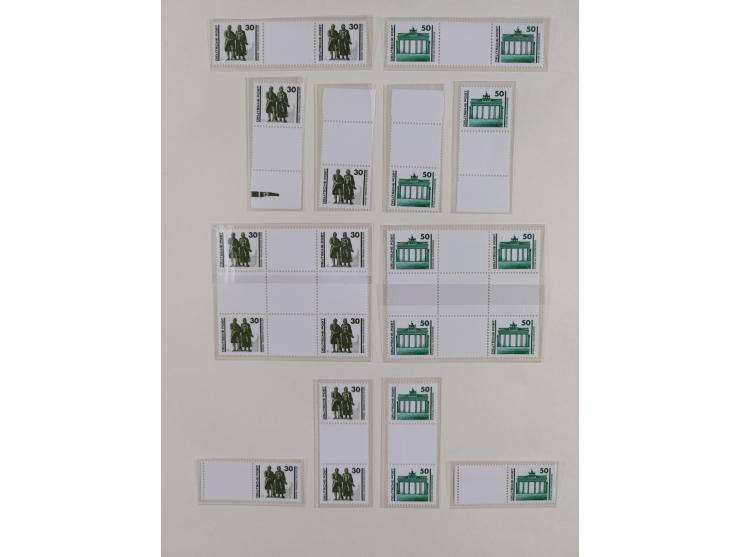 1957/90, in den Hauptnummern augenscheinlich überkomplette postfrische Sammlung, dabei Randstücke, einige Kleinbogen und Beso